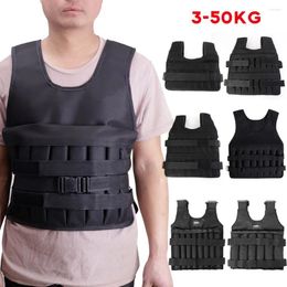 Accessories 15kg 20kg 50kg Loading Weighted Vest Adjustable Exercise Training Fitness Jacket Gym Workout Boxing Sand Waistcoat