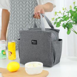 Briefcases Lunch Bags for Girls Men Food Storage Keep Warm Students Carry Bag Lunchbag Child Mother Lunch Box for School Portable Handbag