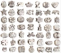 For Jewelry Making Big Hole Loose Spacer Beads Charms DIY Craft Whole Cheap Jewelry Making Supplies For Bracelet Charms1288462