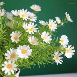 Decorative Flowers 40cm 5Colors Artificial Daisy Bouquets Simulation Wedding Christmas Thanksgiving Party Living Room Table Decoration