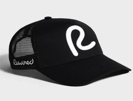 rewired baseball cap men women Rewired R Trucker Cap fashion adjustable cotton hats3623311