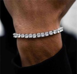 Bracelet Cz Tennis for Women Men Exquisite Fashion Charm Braclet Chain Hip Hop Bracelets No Fade Jewelry4319244