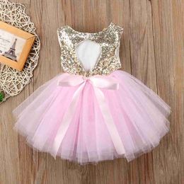 Girl's Dresses Princess Kids Baby Dress For Girls Fancy Wedding Dress Sleeveless Sequins Party Birthday Baptism Dress For Girl Summer Dresses d240419