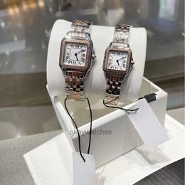 Dials Working Automatic Watches kajia Precision Steel Womens Watch Fashion Kajia Classic Square Diamond Faced Roman Cheetah Couple Quartz
