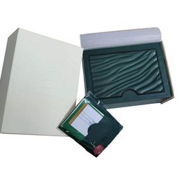 Scatola di orologi di lusso di lussuosa maschile da uomo di alta qualità Presenta Box personalizzato con documenti originali Box Watch Box per uomini Set Green Box Green Box Box Box Pack Box