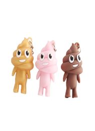 New Cute Spoof Poop Funny Three Dimensional Personality Keychain Pendant Charm Jewellery Key Chain Ring Accessories6585798