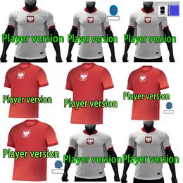 2024 2025 Polands Lewandowski player version Soccer Jerseys Polonia 23 24 KRYCHOWIAK GROSICKI Zielinski Milik Zalewski Szymanski Polish Football Shirt Men kit