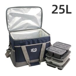 Bags New 25l Cooler Bag Waterproof Oxford Large Thermal Bag Car Picnic Camping Food Beach Ice Pack Insulated Thermo Refrigerator