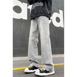 New American wash straight leg jeans match men's casual loose pants simple classic to attract the spirit of the opposite sex guy