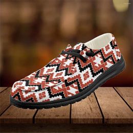 Casual Shoes INSTANTARTS Style Lady Slip-on Flats Tribal Aztec Design Mesh Sneakers For Women Loafers Female Leisure