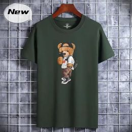 Cartoon Bear women men's T Shirts Funny Bear play fashion Harajuku Tshirt For Men Summer T-shirt Short SleeveT-shirt Men's Clothes Male E2Jy#