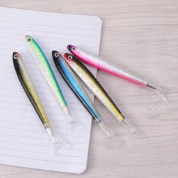 Cartoon Ballpoint Pen With Cap Fish-like Writing Black/Blue Ink Pocket Size For Restaurant Office School Use