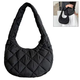 Totes Women Quilted Shoulder Bag Versatile Puffer Tote Lightweight Padded Underarm Winter Commuting