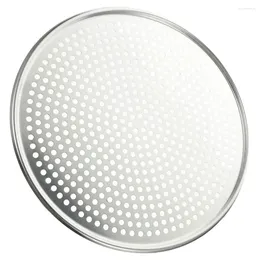 Mugs Baking Pans Household Pizza Screen Accessory Bakeware Tray Stainless Steel Metal Plate Round Shaped
