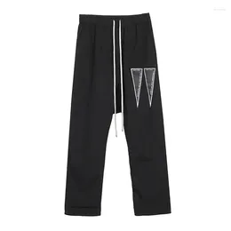 Men's Pants Men Casual Cargo Gothic Clothing Autumn Solid Sweatpants High Street Black Long