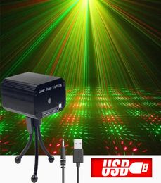 Sharelife Mini Red Green Moving Star Dot Effect USB Laser Projector Light for DJ Gig Home Show Party Stage Ligting Gift SUSB017446794