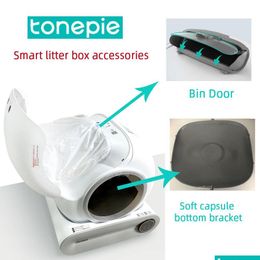 Other Cat Supplies Tonepie Matic Litter Box Accessories Bottom Capse Ventilation Hole Rubber Plug Bin Door For Pet Replacement Drop D Dhquc