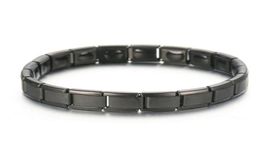 Mens Womens Germanium Stone Titanium Health Relief Expandable Magnetic Bracelet Link Chain4419353