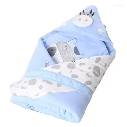 Blankets Pure Cotton Swaddle For Babies Spring Autumn Thick Solid Color Printing Quilt Mother Baby Bedding Comfortable Hug Blanket