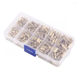 Bowls M3 Brass Screw And Nut 300 Pieces Combination Kit Pillar Foot Gasket Set With Storage Box