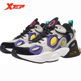 Boots Xtep Chinoiserie Walking Shoes Male Thick Sole Sports Shoes Lace Up Male Students Nonslip Casual Running Shoes 880319320062