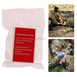 First Aid Supply Z-fold Vacuum Cotton Compressed Gauze Bandage Medical Tactical Field For Bone Fracture Treatment First Aid Kit Burn Dressing d240419