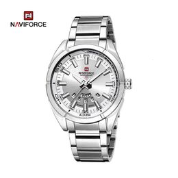 NAVIFORCE Classic Casual Watch for Men Stainless teel Sport Waterproof Male Watches Quartz Date Display Clock Relogio Masculino 240419