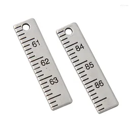 Charms RAINXTAR Fashion Alloy Student Ruler Double Side School Stationery 8 33mm 10pcs AAC1944