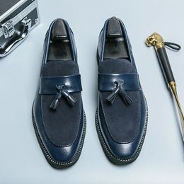 Dress Shoes Loafers For Men Tassels Slip-On Round Toe Business Summer Handmade