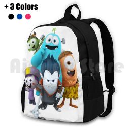 Backpacks Onekiz The Spookiz Show New Family 2020 Outdoor Hiking Backpack Waterproof Camping Travel Logo Kong Cover Funny Animated