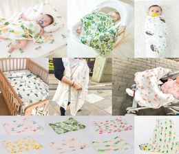 PUDCOCO Soft Large Cotton Baby Blanket Breathable Muslin Swaddle Squares Bamboo Fibre Blanket Infant Wrap Towel 120x120 cm1620639