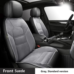 Custom Fit Front Alcan tara Leather Mixed Car Seat Covers 2 Rows 4-5 Seaters Full Set Customize for Audi A6 A4 A1 Q3 Q5 Q7