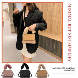 Bag PU Leather Crossbody Bags Solid Colour Casual Summer Lady Shoulder Handbags Female Simple Totes For Women 2024 Trend