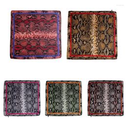 Scarves 70x70cm Women Bohemian Square Bandana Ethnic Snakeskin Animal Digital Printing