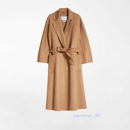 Luxury Coat Cashmere Coat Designer Coat Womens Wool Blend Coat MaxMaras Ludmilla Bathrobe Cashmere Coat