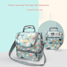 Shoulder Bags Wearable Breast Pump Bag For Working Moms Insulated Lunch Box With Adjustable Strap Leakproof Cooler Picnic Tote