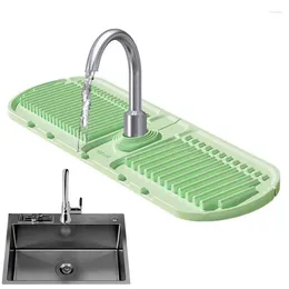 Table Mats Faucet Mat Splash Guard Splash-Proof Drip Catcher Anti-Slip Slope Silicone Stable Kitchen Accessories Sink For