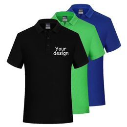 Classic Polo shirt customizationdesign for men and women summer short sleeved casual work advertising team shirt top 240408