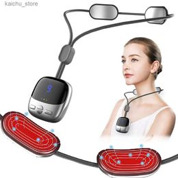Electric massagers Intelligent pendant neck massager EMS muscle massager portable hot compression neck and cylindrical spine massager SPA relax Y240504 7LP7