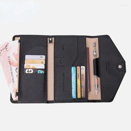 Storage Bags Foldable Travel Passport Cover Holder Money Wallet ID Multifunction Documents Flight Licence Bag