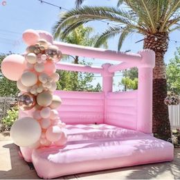 15x15ft 4.5x4.5m Atividades ao ar livre Bouncer de casamento inflável de aniversário Branco de aniversário Bouncy Castle para adultos e crianças