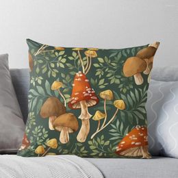 Pillow Woodland Mushroom Spray Throw Luxury Covers Decorative Sofa Decor