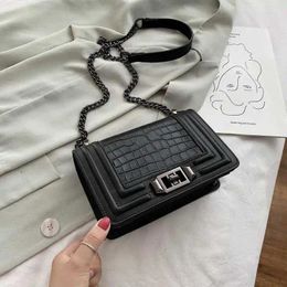 Shoulder Bags Women 2024 Fashion Trending Crossbody High Quality Crocodile Female Tote Bag Pu Leather Elegant Chain Handbags