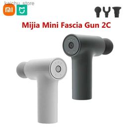 Electric massagers Mijia Mini Fascia Gun 2C thrust 12kg intelligent gear memory 350g portable 2500rpm high-speed massage machine Abstract Heat Y240425