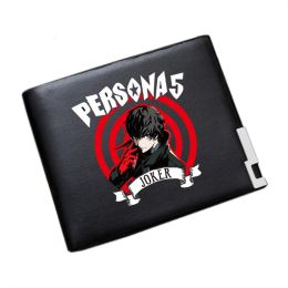 Wallets 2019 Hot Game Persona 5 P5 Printing Unisex Long Purse Pu Leather Short Wallet Ren Amamiya Anime Card Holder Pu Leather Money Bag