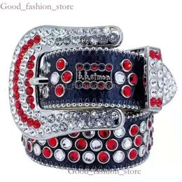 Luxury Designer Bb Simon Belt For Men Women Black On Black Diamond Belt Multicolour With Bling Rhinestones As Gift Wholesale 306