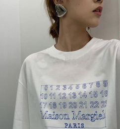 2020 Europe Luxury Europe Oversize Paris MM6 Mosaic Tee High Quality Cool Tshirt Men Women Clothes Cotton Casual T Shirt9081437