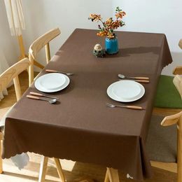 Table Cloth Spot Pure Colour Light Luxury PVC Tablecloth Waterproof Oil-proof Non-washable Camping El Decorative Gray22