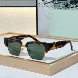 Designer Fashion Sunglasses Acetate Cat Eye Vintage Half Frame Sunglasses with Polyamide Lens OM024 Womens and Mens Luxury Sunglasses UV400