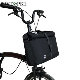 Bags Twtopse Bike Roll Top Bag for Brompton Folding Bicycle Bag Water Resistant Rain Cover Adjustable Size Strap Cycling Bags 3sixty